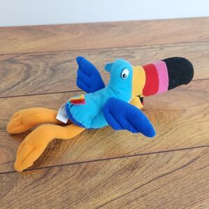 1997 Kellogg's Bean Bag Breakfast Bunch Toucan Sam Froot Loops Plush Toy Bird